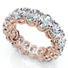Pompeii3 7ct Diamond Round Cut Eternity Ring 14k Gold Lab Grown Anniversary Band In Gold