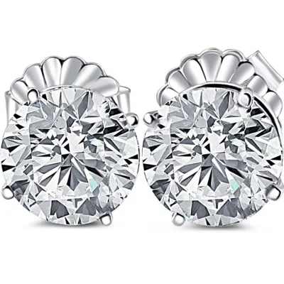 Pompeii3 8 Carat (ctw) Certified Lab Grown Diamond Studs In 14k White Gold In Multi