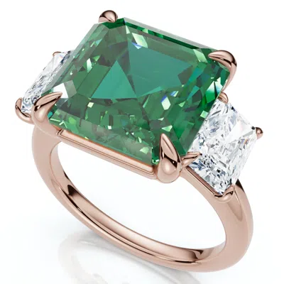 Pompeii3 8ct Asscher Cut Emerald Cut Diamond Ring 14k Gold Or Platinum Lab Grown