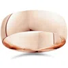 Pompeii3 8mm Dome High Polished Wedding Band 10k Rose Gold In Gold