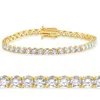 Pompeii3 9 Ct Lab Grown Diamond Tennis Bracelet 14k Yellow Gold 7" Lab Grown In Multi