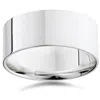 Pompeii3 9mm Flat High Polished Wedding Band 10k White Gold Size Selectable In Multi