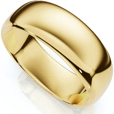 Pompeii3 9mm High Polished Wedding Band Sold 14k Yellow Gold Plain Ring Size Selectable