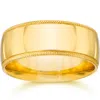 Pompeii3 9mm Wide Milgrain Wedding Band 14k Yellow Gold Size Selectable In Multi