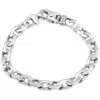 Pompeii3 Braccio Men's 36 Gram Designed Link Solid Silver Bracelet 8.5" In Metallic