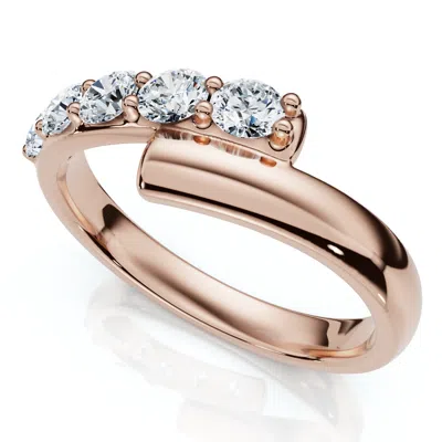 Pompeii3 Bypass 3/8ct Diamond Fashion Anniversary Ring 14k Gold Or Platinum Lab Grown