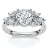 Pompeii3 Certified 1 1/4ct Feather Diamond Accent Ring 14k Gold Or Platinum Lab Grown
