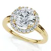 Pompeii3 Certified 1 3/4ct Halo Round Cut Diamond Engagement Ring 14k Gold Lab Grown In Metallic