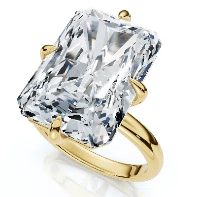 Pompeii3 Certified 11ct Radiant Diamond Solitaire Engagement Ring 14k Gold/pt Lab Grown In Multi