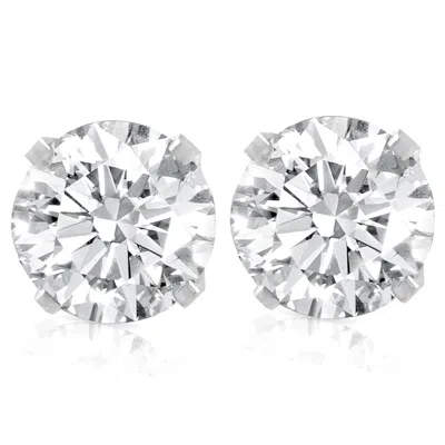 Pompeii3 Certified 1.22ct Natural Diamond Studs 14k White Gold (ef/si2-i1) In Multi