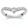 Pompeii3 Certified 1/4ct Contour Wedding Band 14k Gold Or Platinum Lab Grown In Metallic