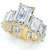 Pompeii3 Certified 15.50ct Emerald Cut Diamond Engagement Ring 14k Gold Lab Grown In Multi