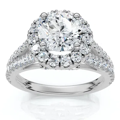 Pompeii3 Certified 1.5ct Hidden "n" Initial Diamond Engagement Ring 10k Gold Lab Grown In Multi