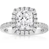 Pompeii3 Certified 2 1/2ct Cushion Halo Diamond Engagement Ring 14k Gold Lab Grown In Multi
