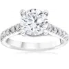 Pompeii3 Certified 2 1/2ct Diamond Cathedral Engagement Ring 14k White Gold In Silver