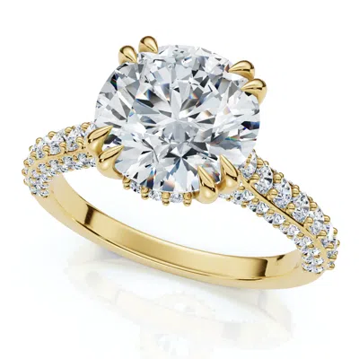 Pompeii3 Certified 2 3/4ct Diamond Engagement Ring 14k Gold Lab Grown In Multi