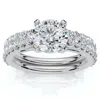 Pompeii3 Certified 2 3/4ct Diamond Engagement Wedding Ring Set 14k Gold Lab Grown In Multi