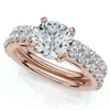 Pompeii3 Certified 2 3/4ct Diamond Engagement Wedding Ring Set 14k Gold Lab Grown Size: 8.5 In Multi