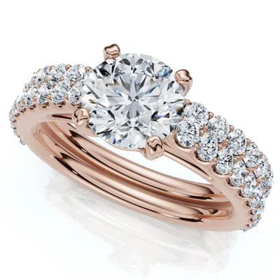 Pompeii3 Certified 2 3/4ct Diamond Engagement Wedding Ring Set 14k Gold Lab Grown Size: 8.5 In Multi