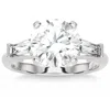 Pompeii3 Certified 2 5/8ct 3-stone Baguette Diamond Engagement Ring 14k Gold Lab Grown In Multi