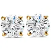 Pompeii3 Certified 2.03ct Tw Diamond Studs Screw Back 14k Yellow Gold Lab Grown In Silver
