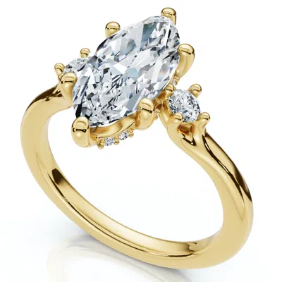 Pompeii3 Certified 2.15ct Marquise Diamond Engagement Ring 14k Gold Or Platinum Lab Grown