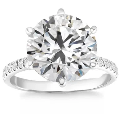 Pompeii3 Certified 2.33ct Diamond Engagement Ring 14k White Gold Lab Grown In Silver