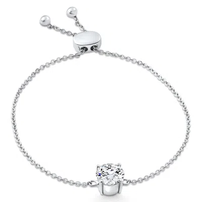 Pompeii3 Certified 2ct Diamond Solitaire Slider Bracelet 14k Gold Lab Grown In Multi