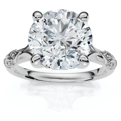 Pompeii3 Certified 2ct Kimberly Diamond Engagement Ring 14k Gold Or Platinum Lab Grown In Silver