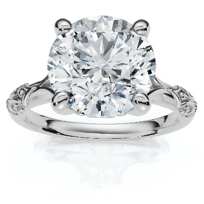 Pompeii3 Certified 2ct Kimberly Diamond Engagement Ring 14k Gold Or Platinum Lab Grown In Metallic