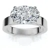 Pompeii3 Certified 2ct Oval East West Solitaire Engagement Ring 14k Gold Or Pt Lab Grown In Metallic