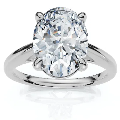 Pompeii3 Certified 2ct Oval Solitaire Ashley Diamond Engagement Ring 14k Gold Lab Grown In Multi