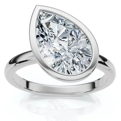 Pompeii3 Certified 2ct Pear Solitaire Diamond Engagement Ring 14k Gold Or Pt Lab Grown