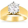 Pompeii3 Certified 2ct Round Diamond Solitaire Engagement Ring 14k Yellow Gold Lab Grown In Multi