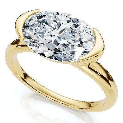 Pompeii3 Certified 2ct Stanza Oval Diamond Engagement Ring 14k Gold Or Platinum Lab Grown In Multi