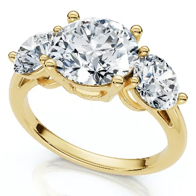 Pompeii3 Certified 3 1/2ct Diamond Engagement Ring Lab Grown In Gold