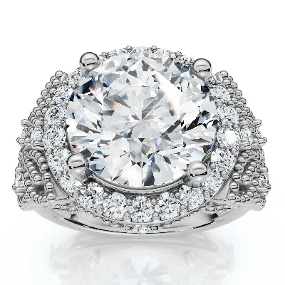 Pompeii3 Certified 3 1/3ct Diamond Engagement Ring 14k Gold Or Platinum Lab Grown In Neutral