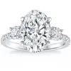 Pompeii3 Certified 3 1/4ct Oval Diamond Engagement Ring 14k Gold Lab Grown In Multi