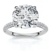Pompeii3 Certified 3 1/4ct Pave Diamond Engagement Ring 14k Gold Lab Grown Ef/vs In Multi