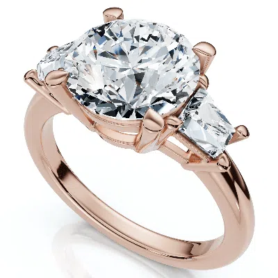 Pompeii3 Certified 3 3/4ct Kiran Diamond Engagement Ring 14k Gold