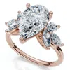 Pompeii3 Certified 3.20ct Rayuka Pear Diamond Engagement Ring 14k Gold Or Pt Lab Grown