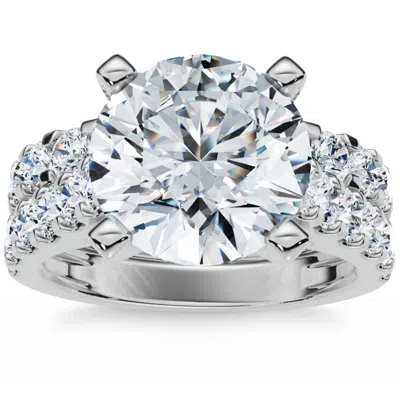 Pompeii3 Certified 3.75ct Diamond Engagement Matching Wedding Ring Set 14k Gold Lab Grown