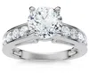 Pompeii3 Certified 3ct Diamond Engagement Ring Cathedral 14k Gold Lab Grown In Multi