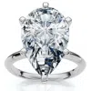 Pompeii3 Certified 3ct Pear Shape Diamond Engagement Ring 14k Gold Or Pt Lab Grown In Multi