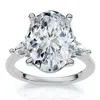 Pompeii3 Certified 4 1/3ct Oval/pear Diamond Engagement Ring 14k Gold Or Pt Lab Grown