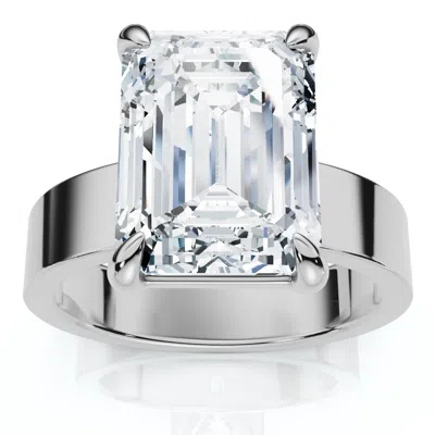 Pompeii3 Certified 4ct Peyton Solitaire Diamond Engagement Ring 14k Gold Or Pt Lab Grown In Multi