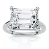 Pompeii3 Certified 5ct Emerald Cut Lab Grown Diamond Solitaire Engagement Ring Gold Or Pt In Multi