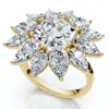 Pompeii3 Certified 5ct Hexagon Diamond High Jewelry Ring 14k Gold Or Platinum Lab Grown In Gold
