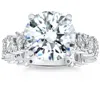 Pompeii3 Certified 6.78ct Round Cut Diamond Engagement Ring 14k White Gold Lab Grown Size: 7 In Multi
