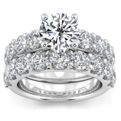 Pompeii3 Certified 6ct Diamond Engagement Wedding Ring Set 14k White Gold Lab Grown Size Selectable In Pattern